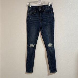 Judy Blue Skinny Jeans Blue Distressed